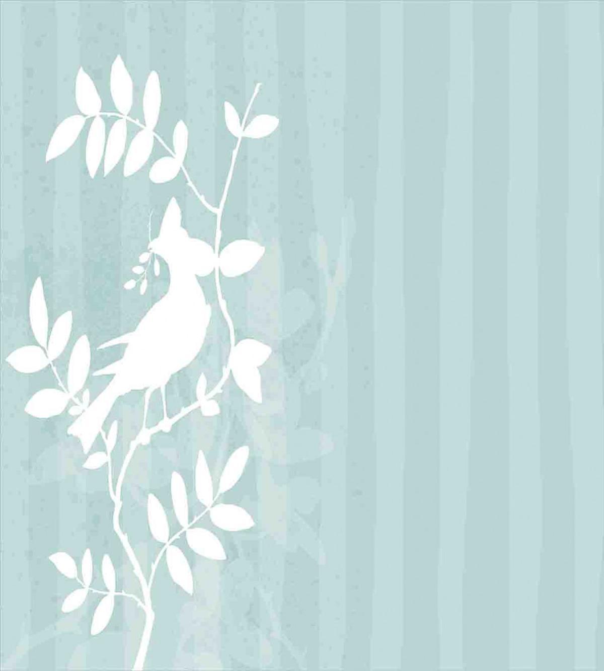 Bird Silhouette on Tree — Pattern