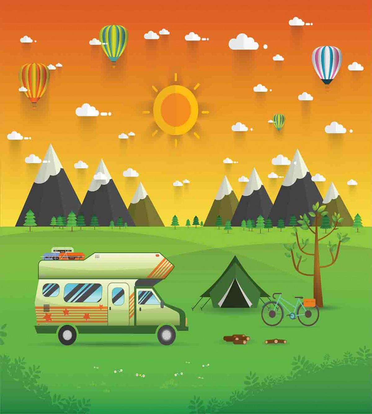 National Park Landscape — Pattern