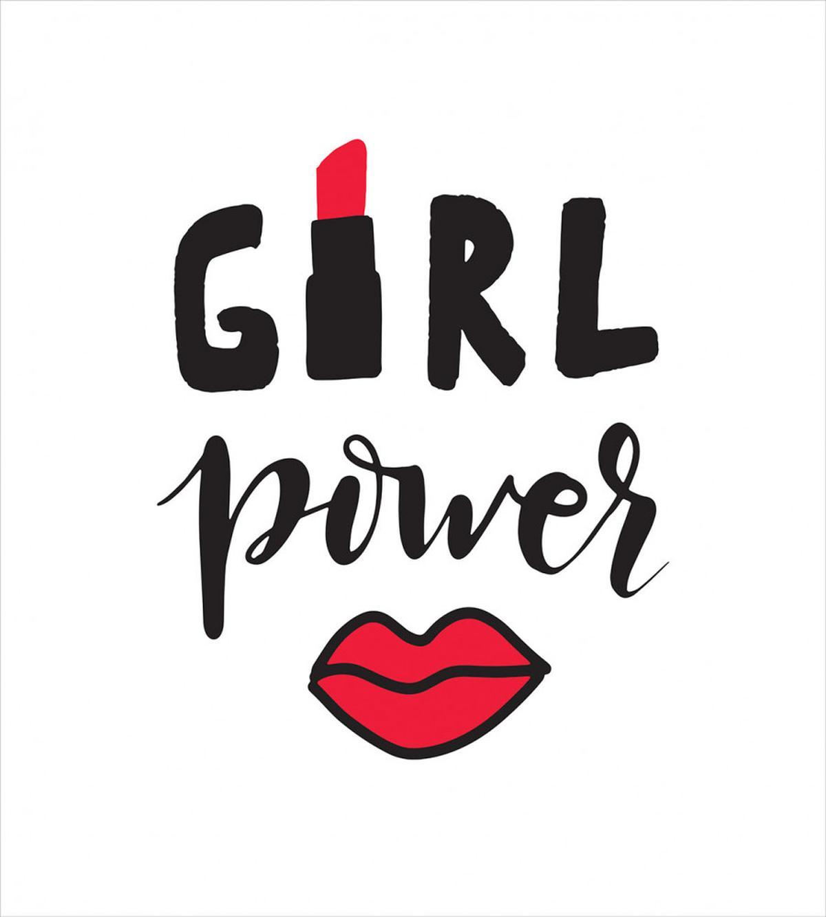 Lipstick in Text Design — Pattern