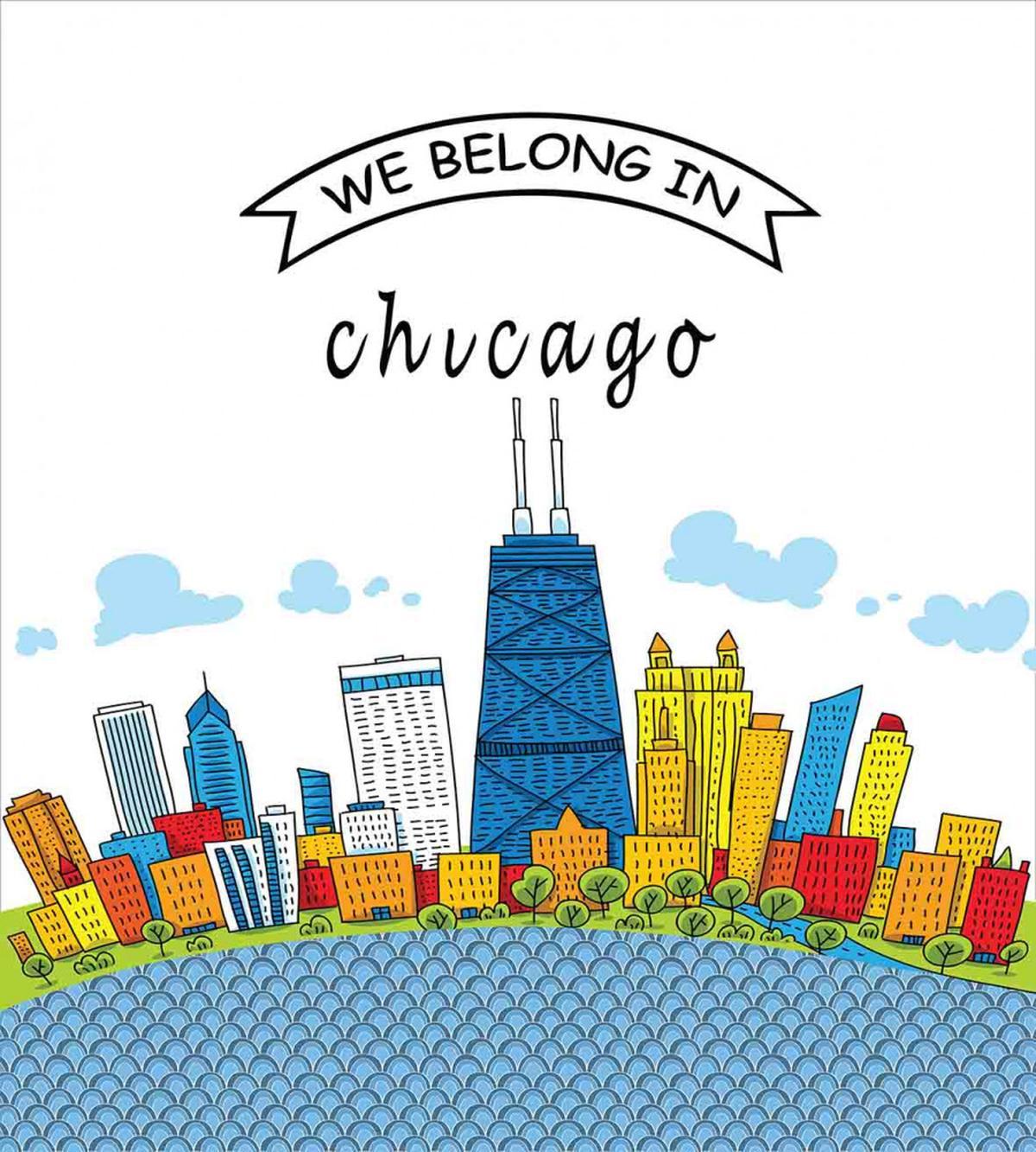 Chicago USA Cartoon — Pattern