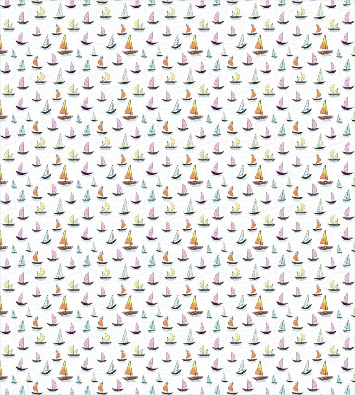 Colorful Sailboat Doodle — Pattern
