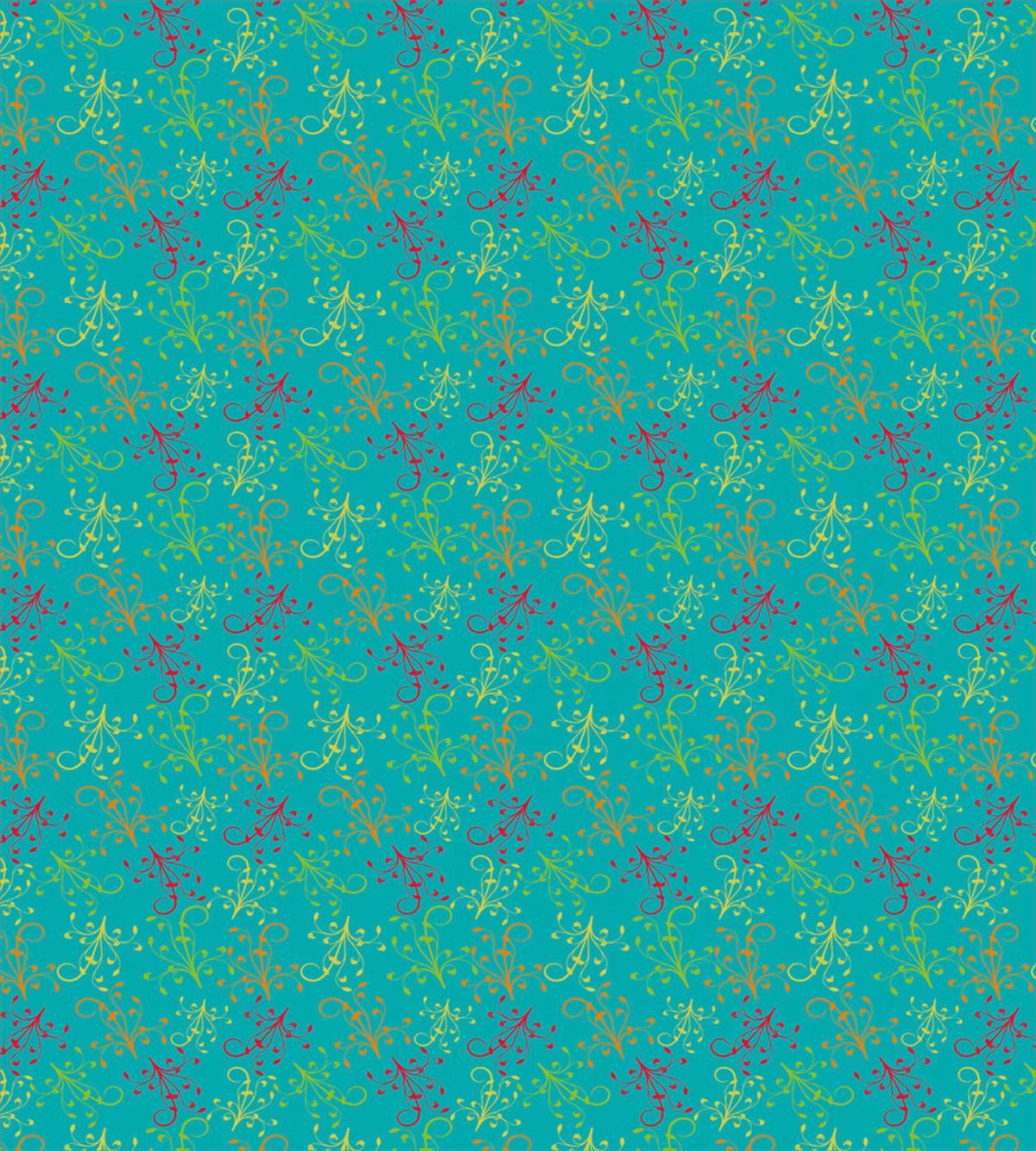 Colorful Swirling Branches — Pattern