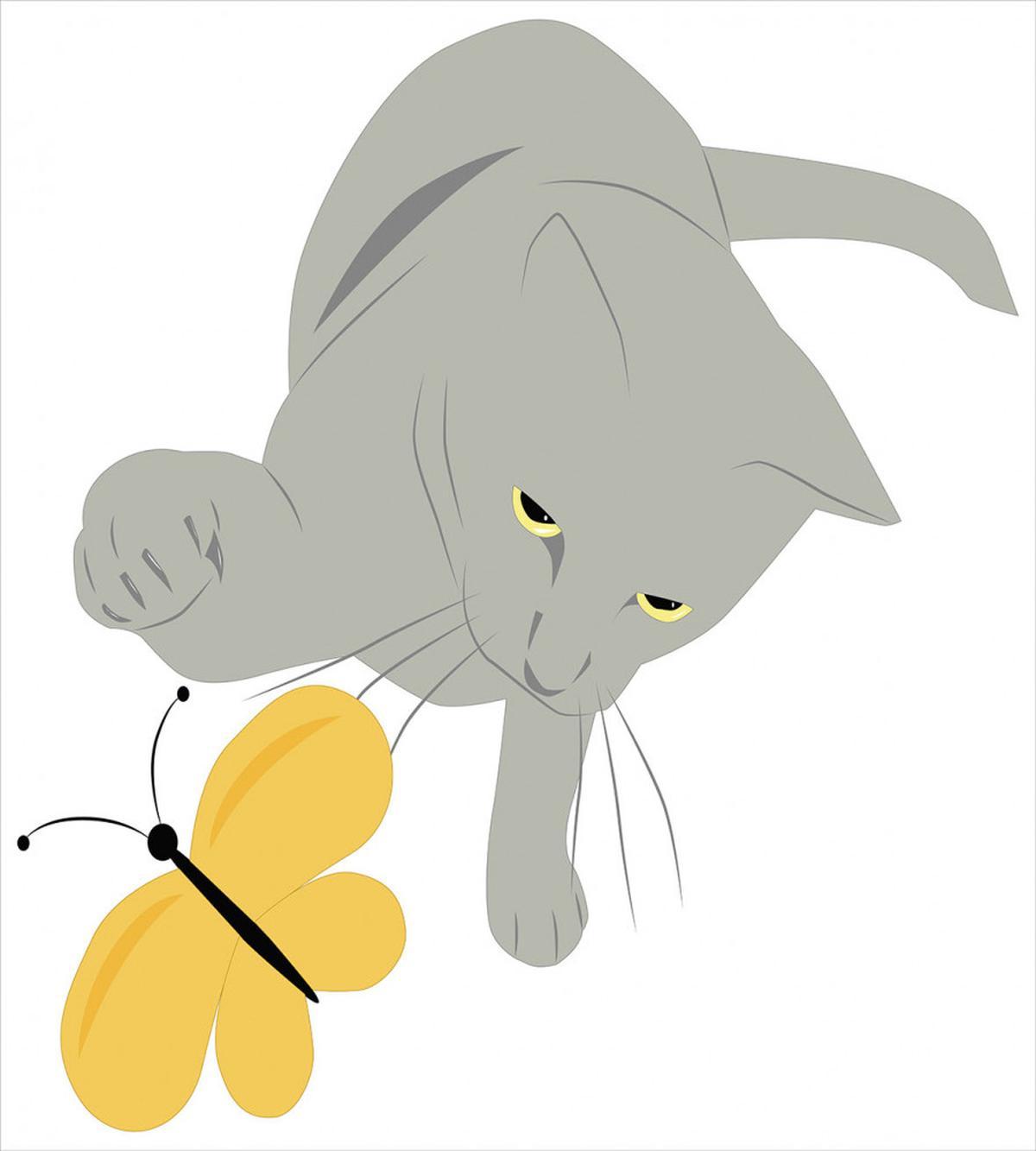 Cat Yellow Moth — Pattern