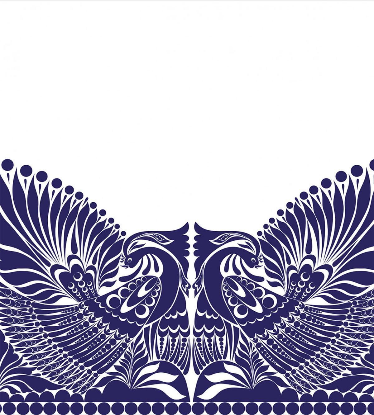 Polish Flourish Bird Print — Pattern