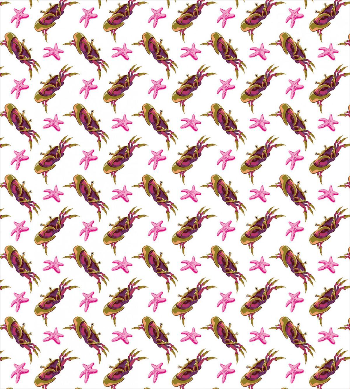 Crabs and Starfish Cartoon — Pattern