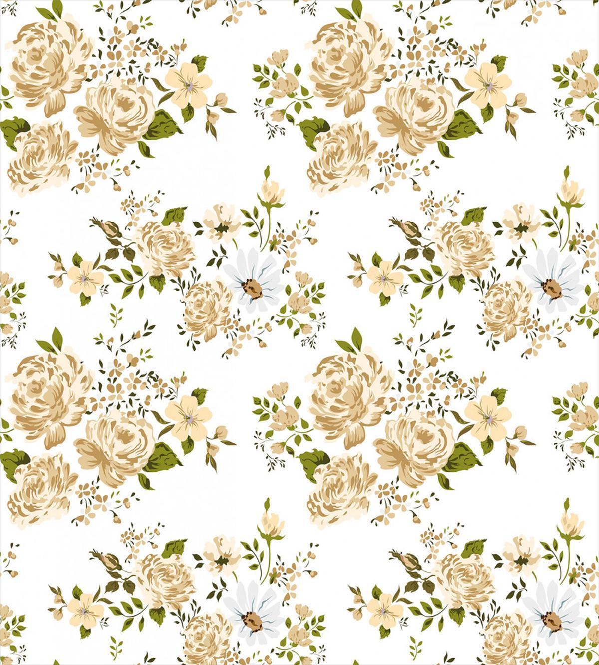 Floral Roses Vector — Pattern
