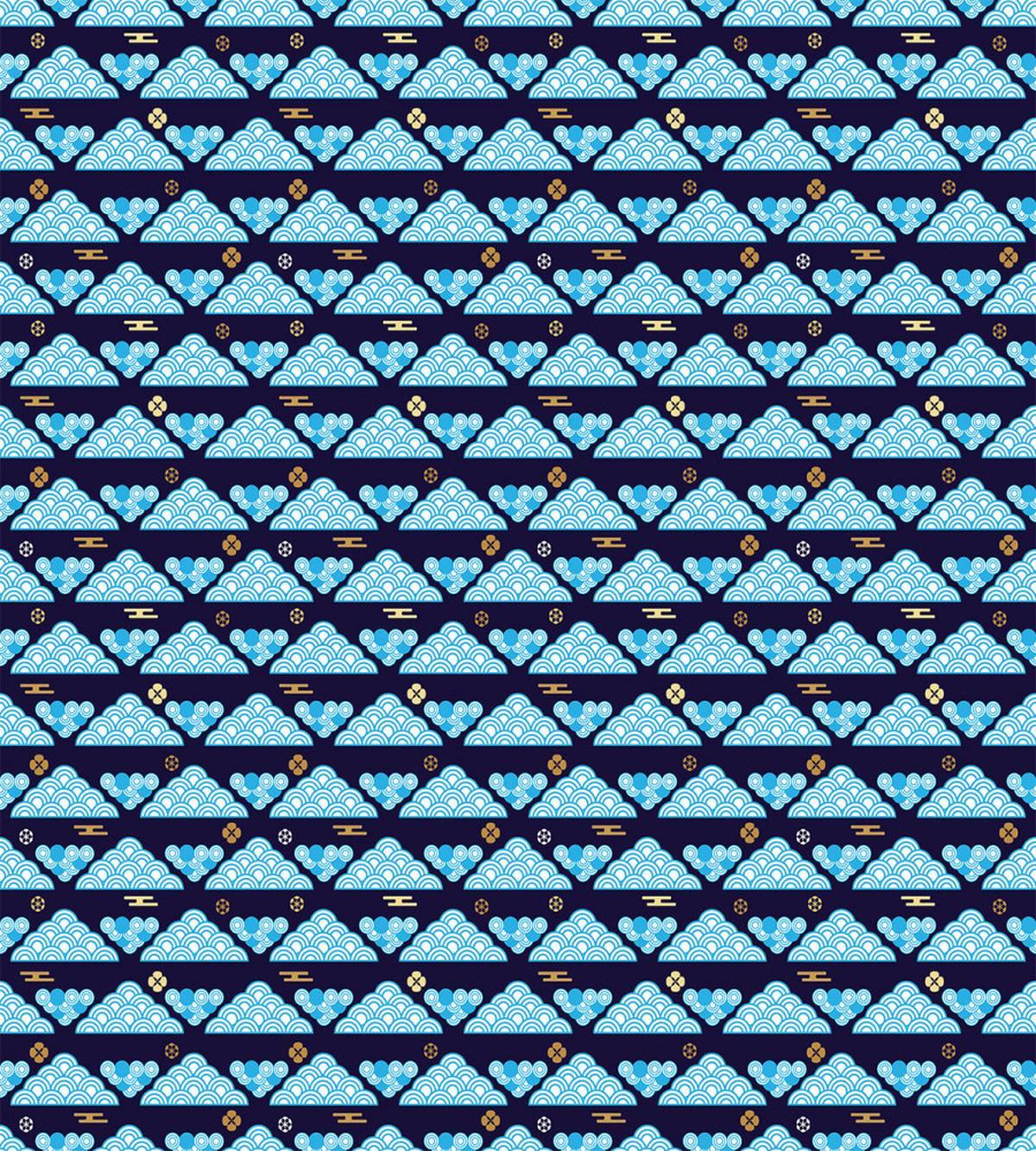 Abstract Clouds Ornament — Pattern