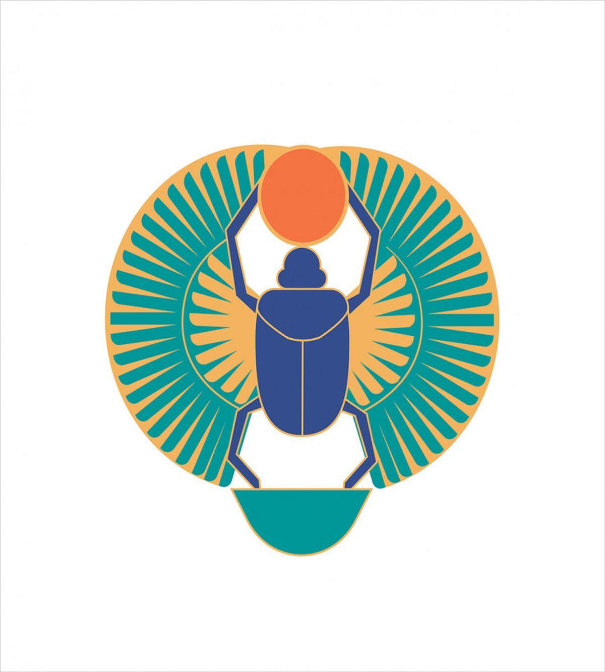 Scarab Holding Sun — Pattern