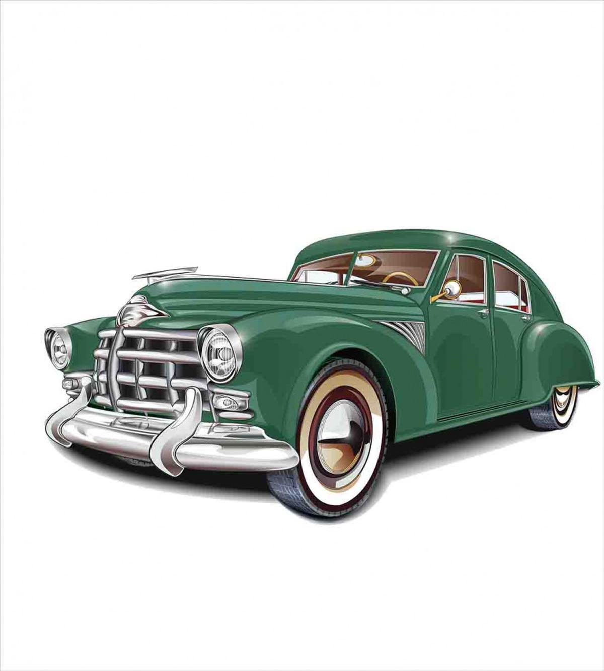 Nostalgic Vintage Car — Pattern