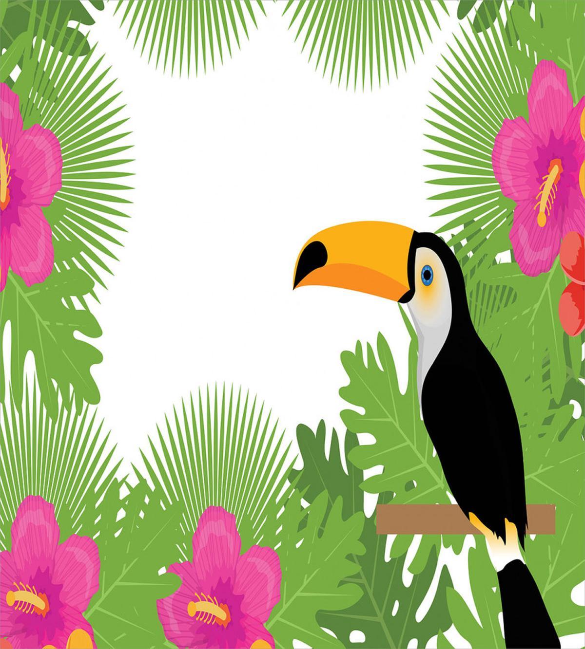 Exotic Plants and Bird — Pattern