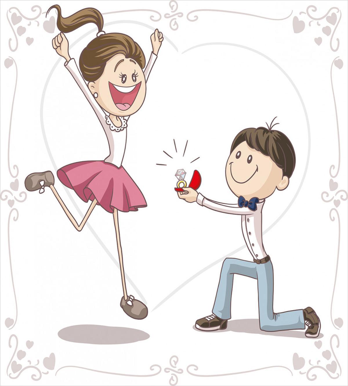 Romantic Couple — Pattern