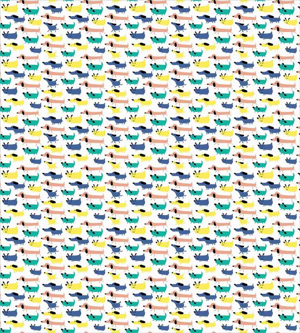 Colorful Cartoon Silhouettes — Pattern