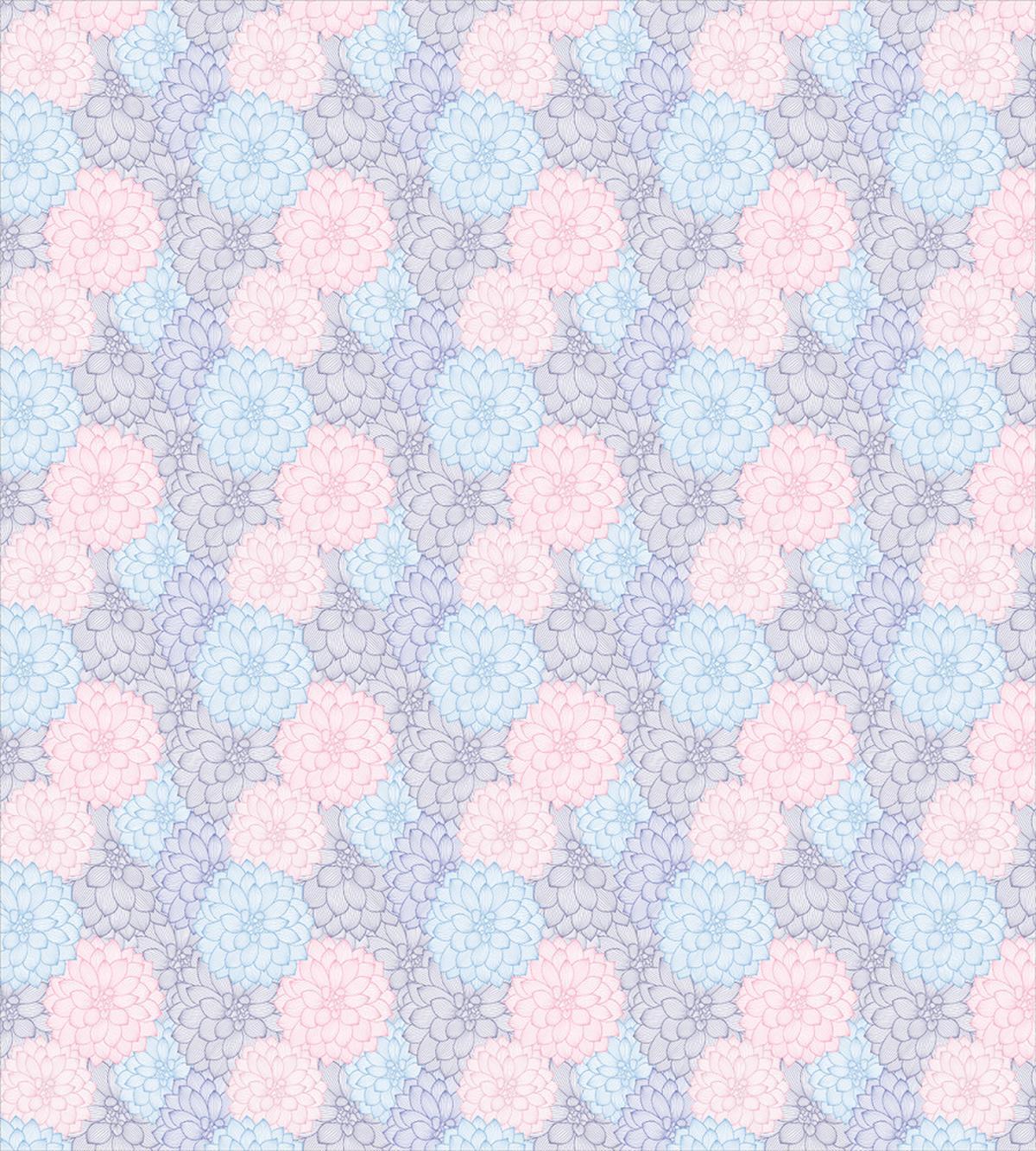 Hand Drawn Pale Blooms — Pattern