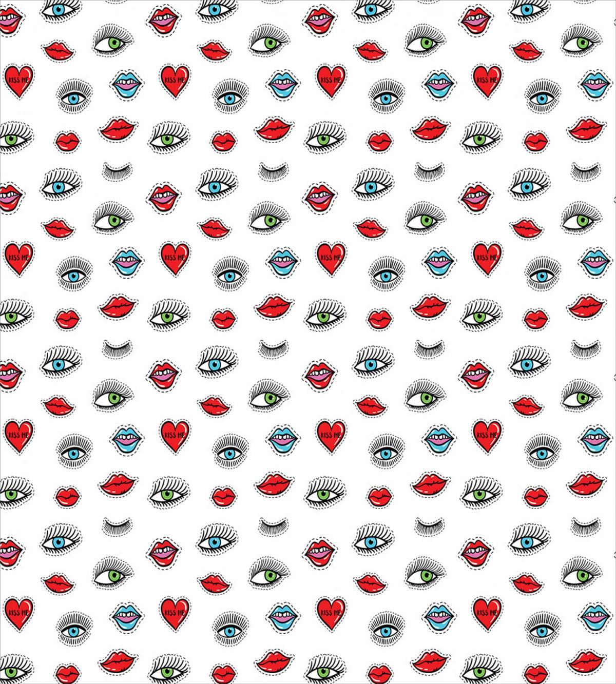 Eyes Hearts Lips Beauty — Pattern