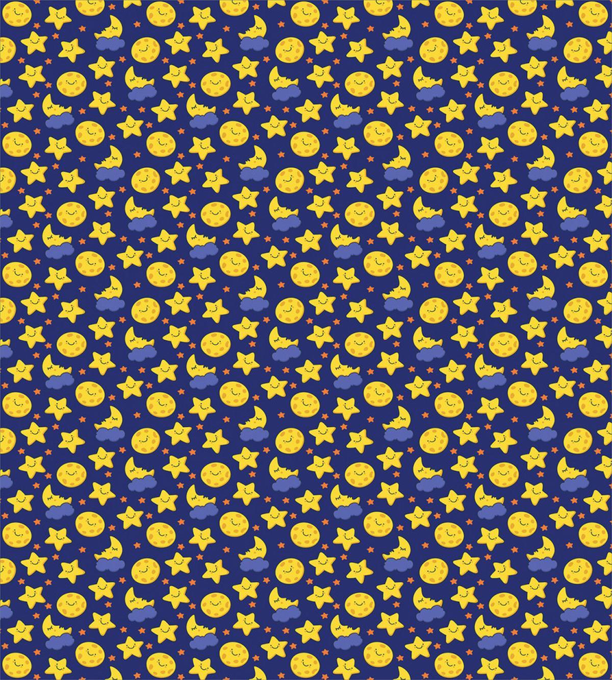 Sleeping Moon at Night Time — Pattern