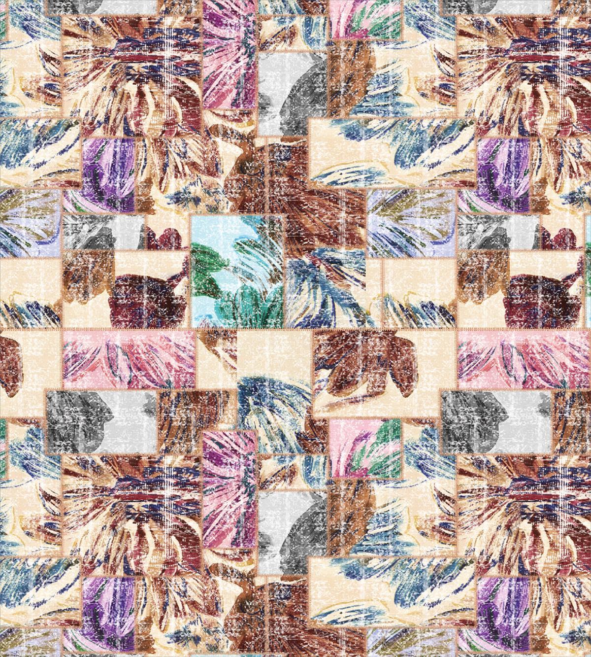 Grunge Abstract Floral Art — Pattern