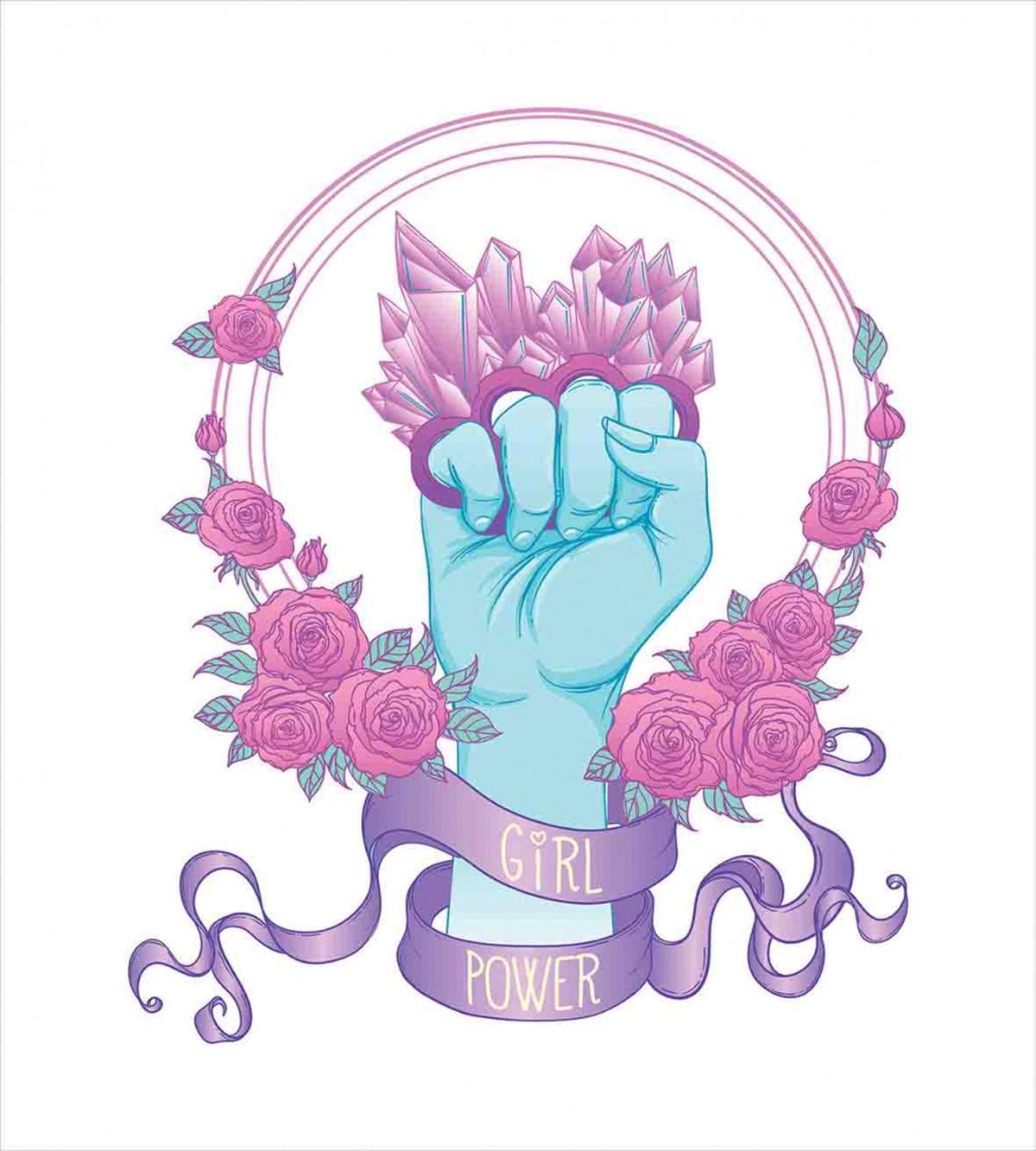 Fist Female Power — Pattern