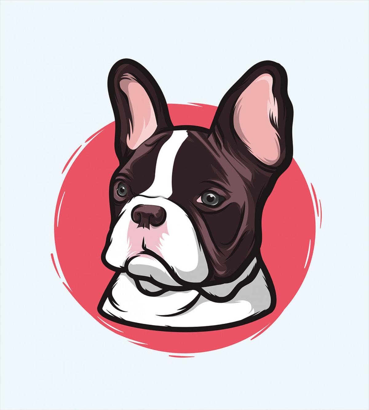 French Bulldog Hipster — Pattern