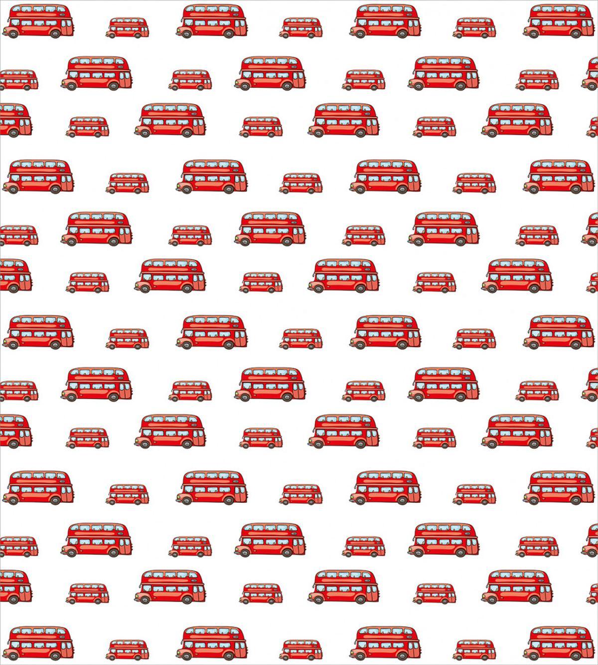 Cute Double Decker Bus — Pattern