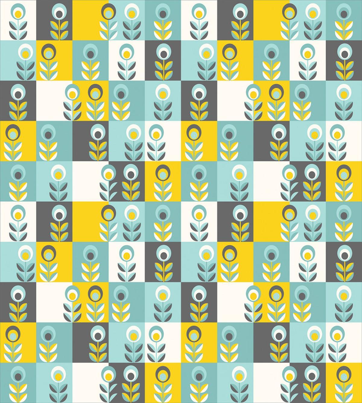 Flowers in Squares — Pattern
