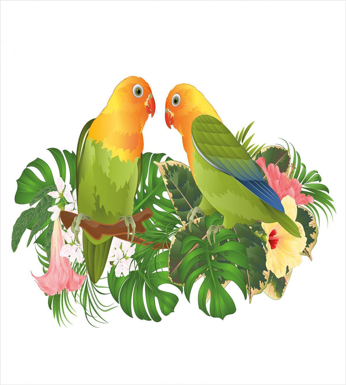 Parrot Botanical Branch — Pattern