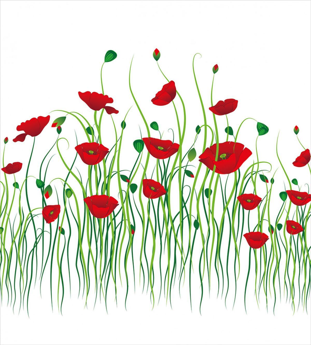 Flowers on a Rural Field — Pattern
