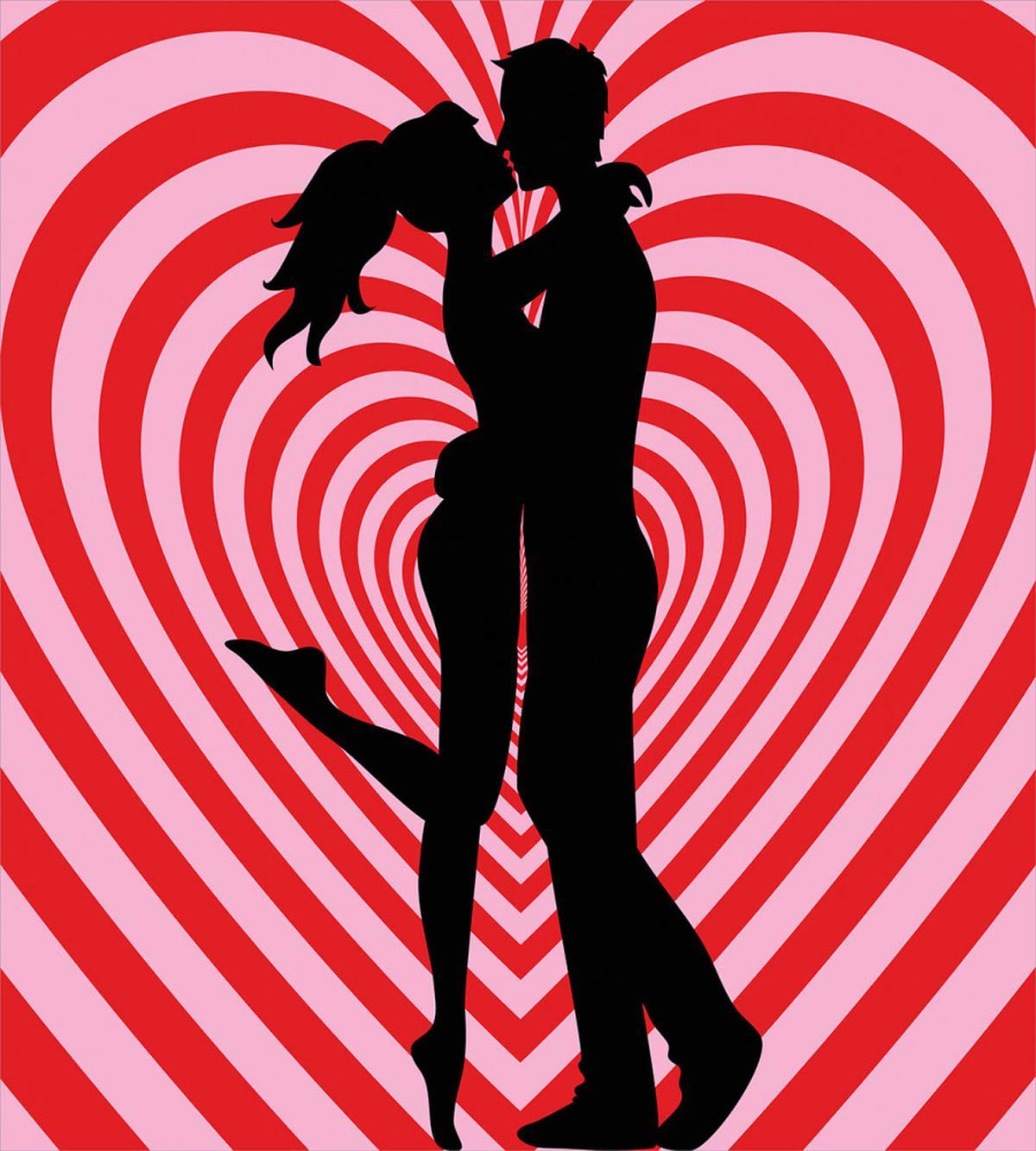 Couple on Whirlpool Heart — Pattern
