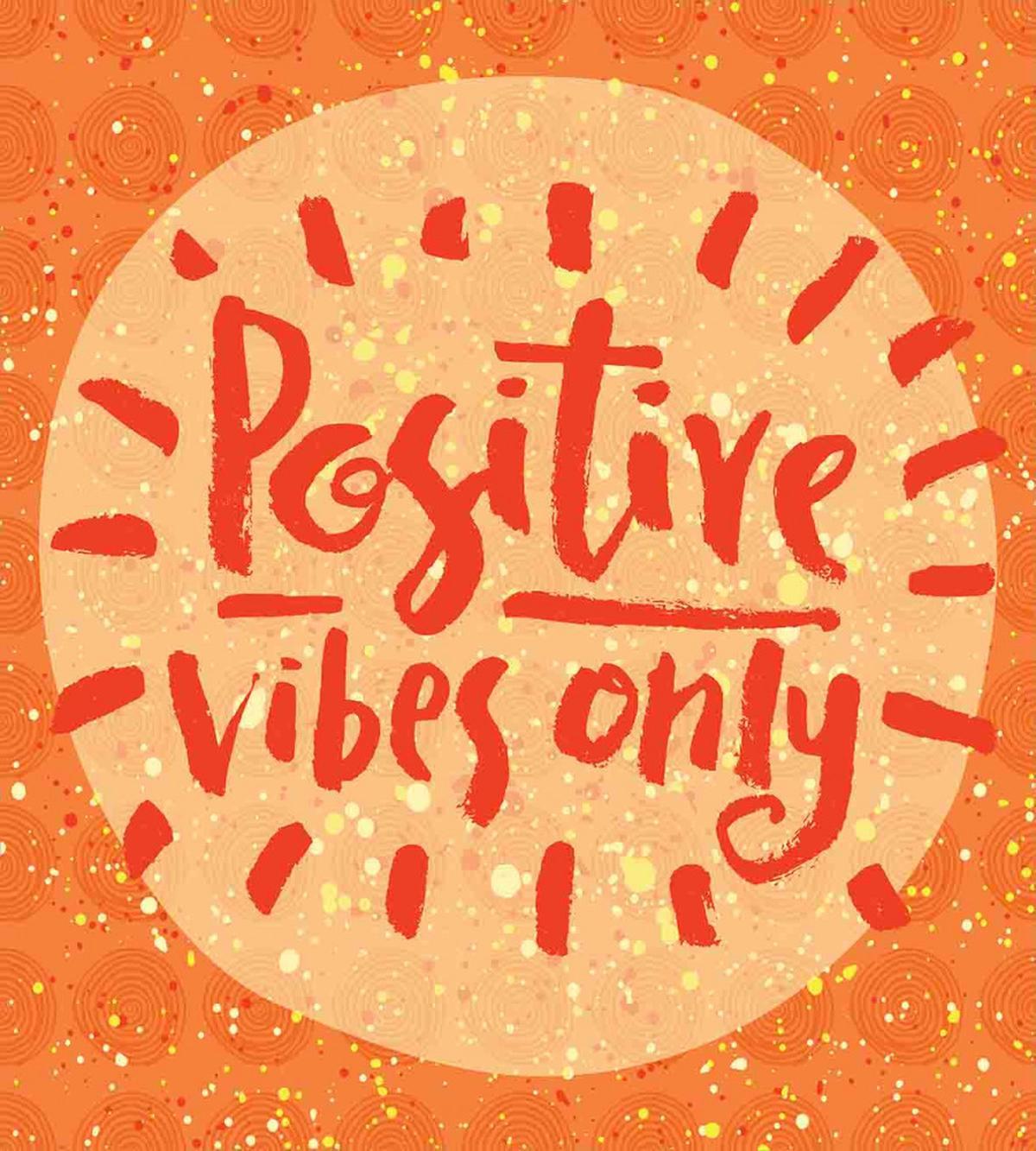 Positive Vibes Doodle — Pattern