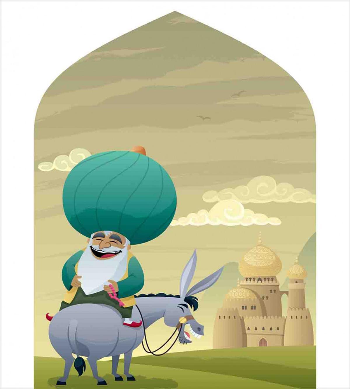 Cartoon of Nasreddin Hodja — Pattern