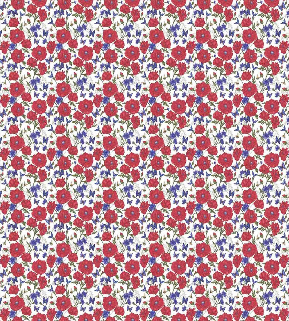 Summer Theme Red Poppies — Pattern