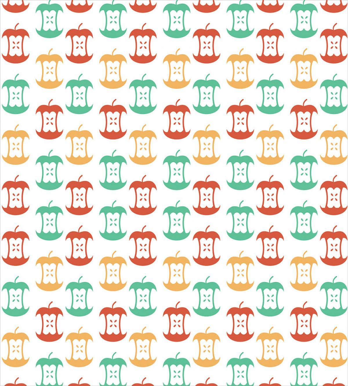 Apple Cores Retro Colors — Pattern