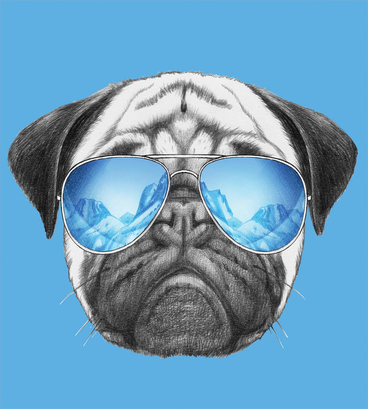 Portrait with Sunglasses — Pattern
