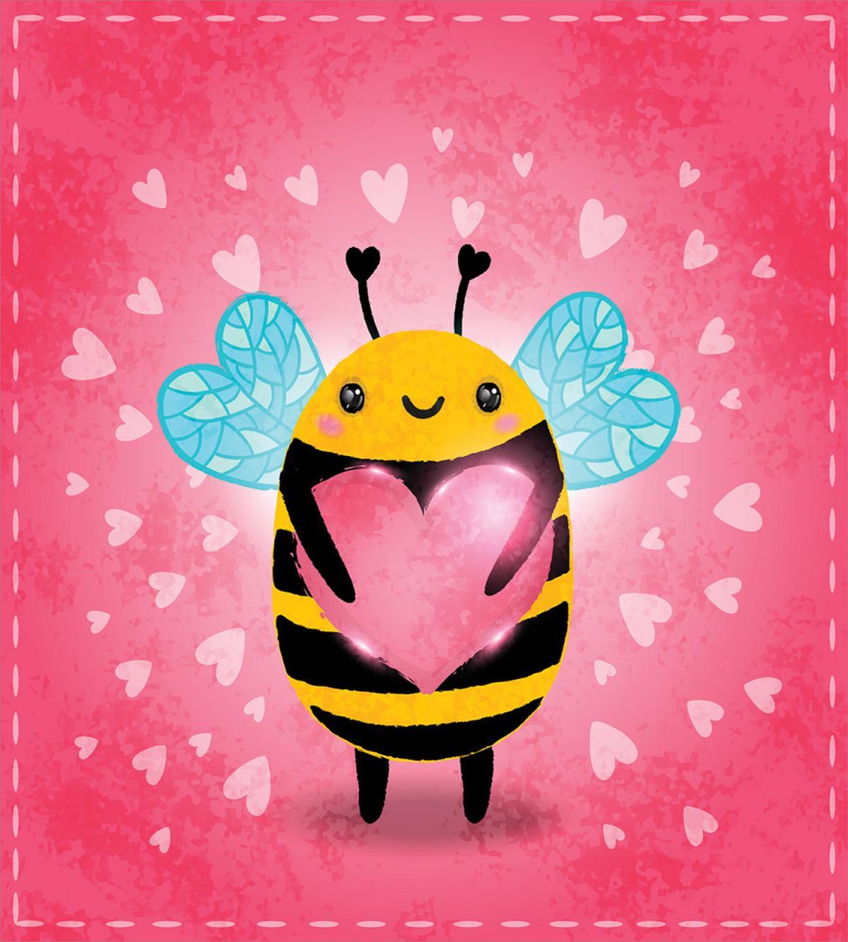 Bumblebee Cartoon — Pattern