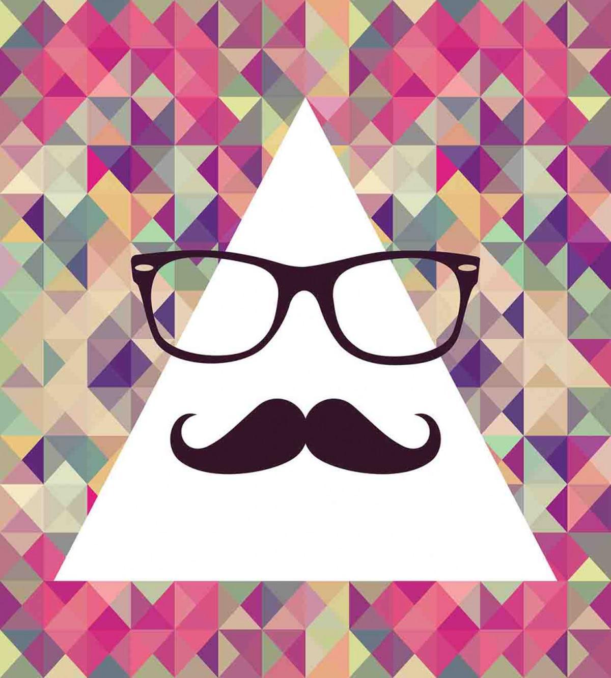 Hipster Mustache Glasses — Pattern