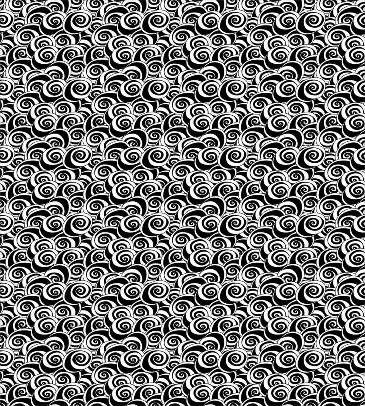 Monochrome Swirled Vortex — Pattern