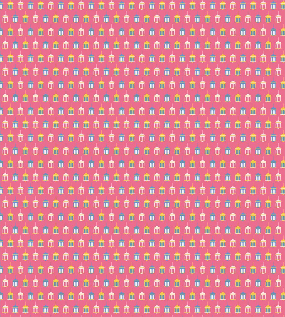 Vivid Cartoon Lambs — Pattern