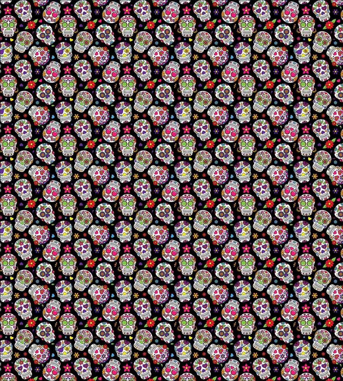 Sugar Skulls Flowers — Pattern