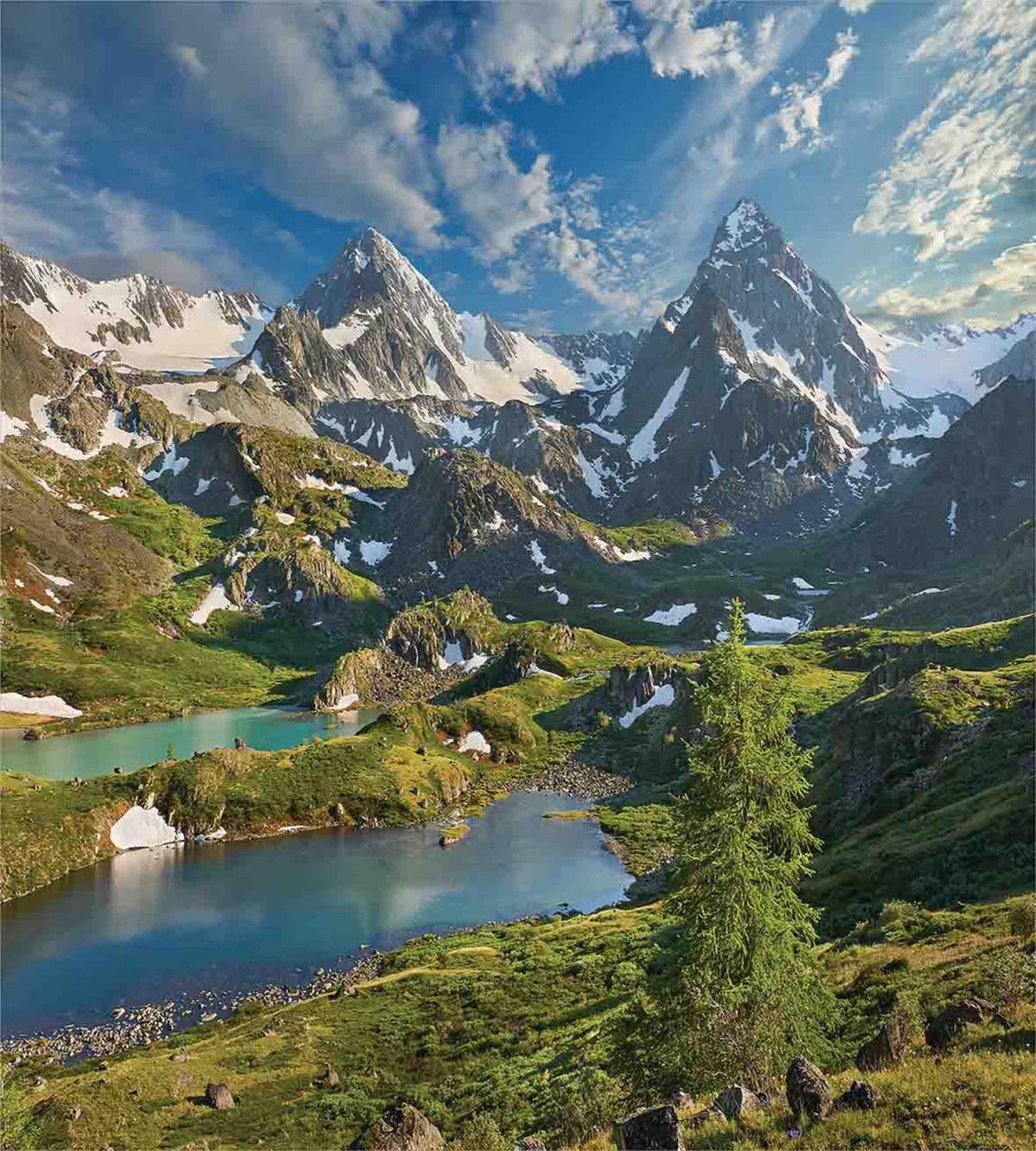 Snowy Mountain Lake — Pattern