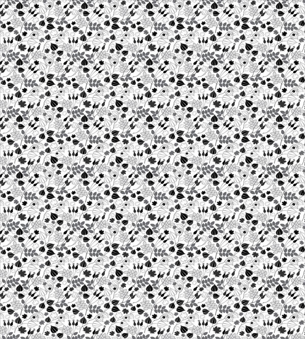 Greyscale Botanical Art — Pattern