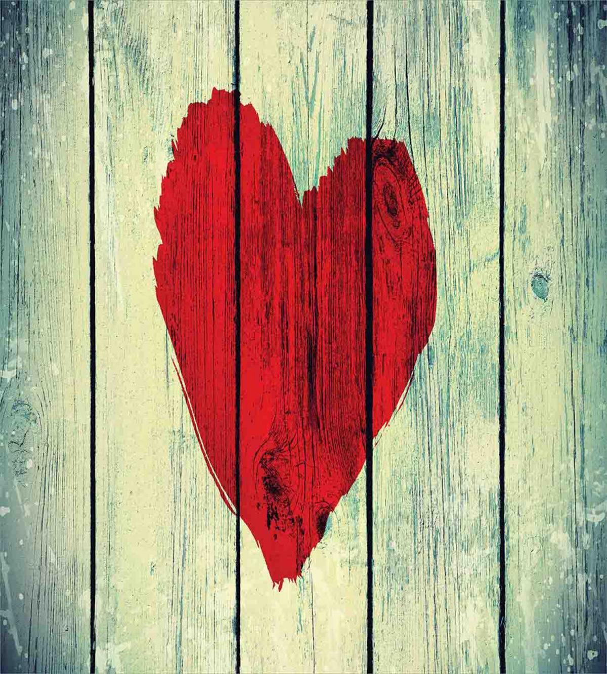 Heart Wooden Wall — Pattern