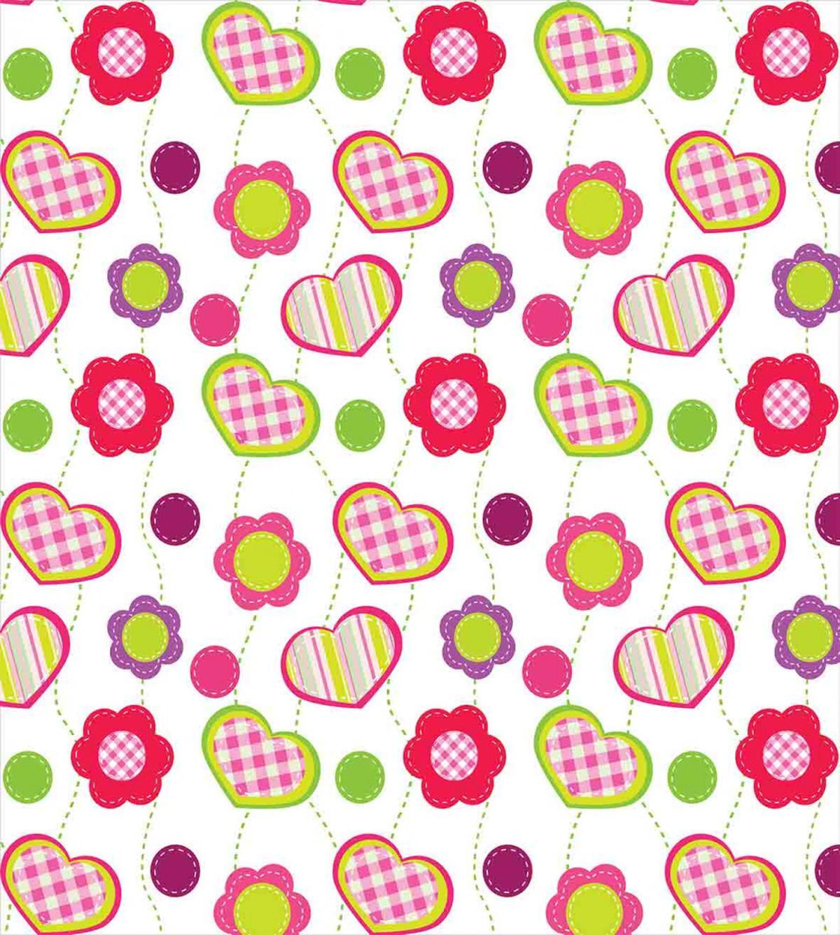 Flowers Heart Shapes — Pattern