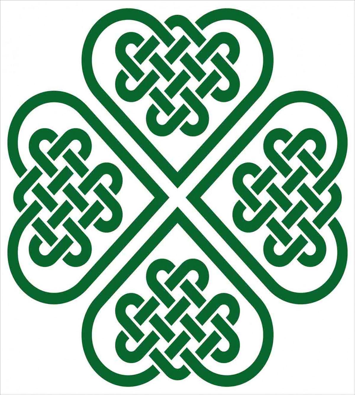 Monochrome Clover Art — Pattern