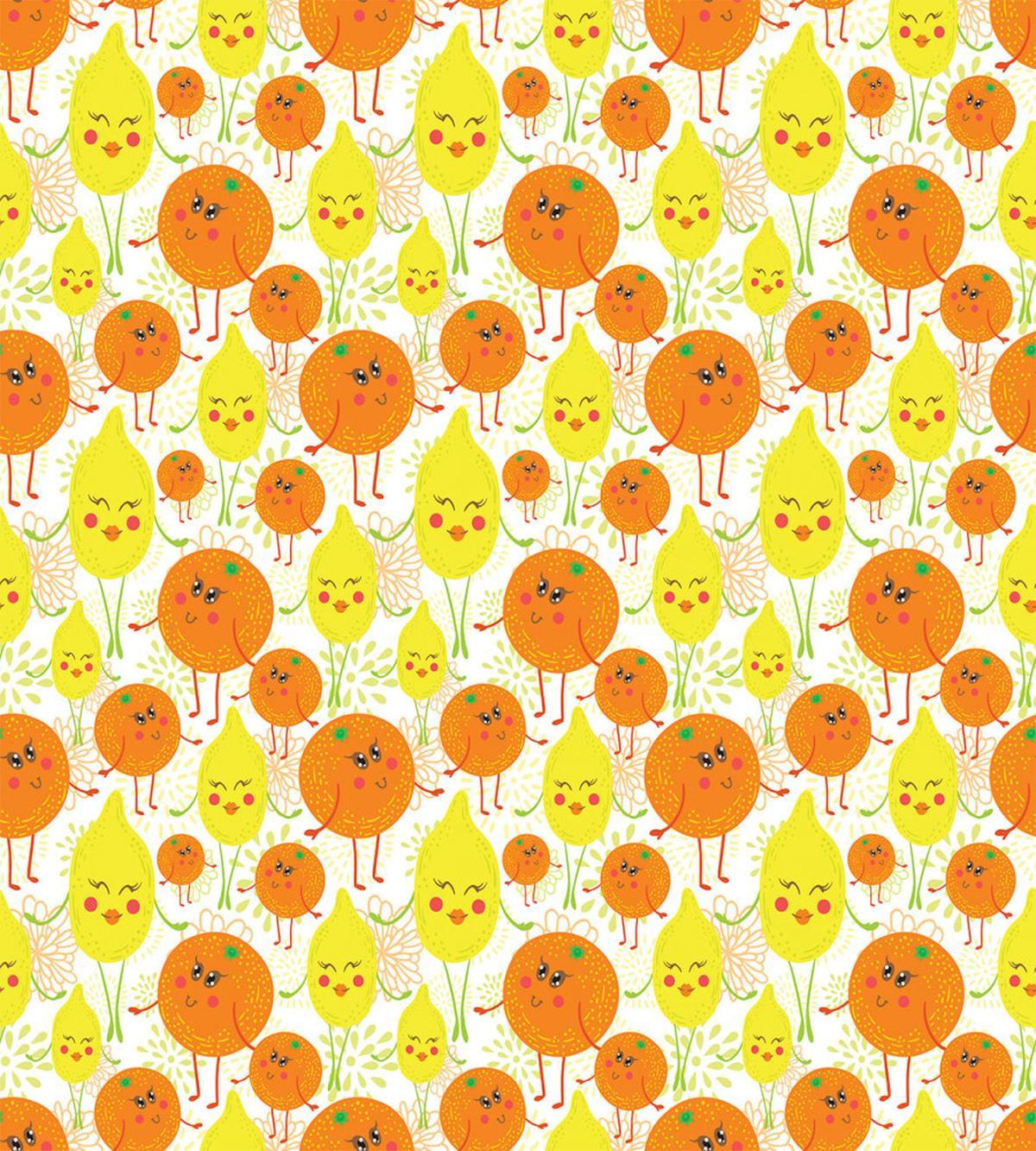 Cheerful Lemon and Orange — Pattern