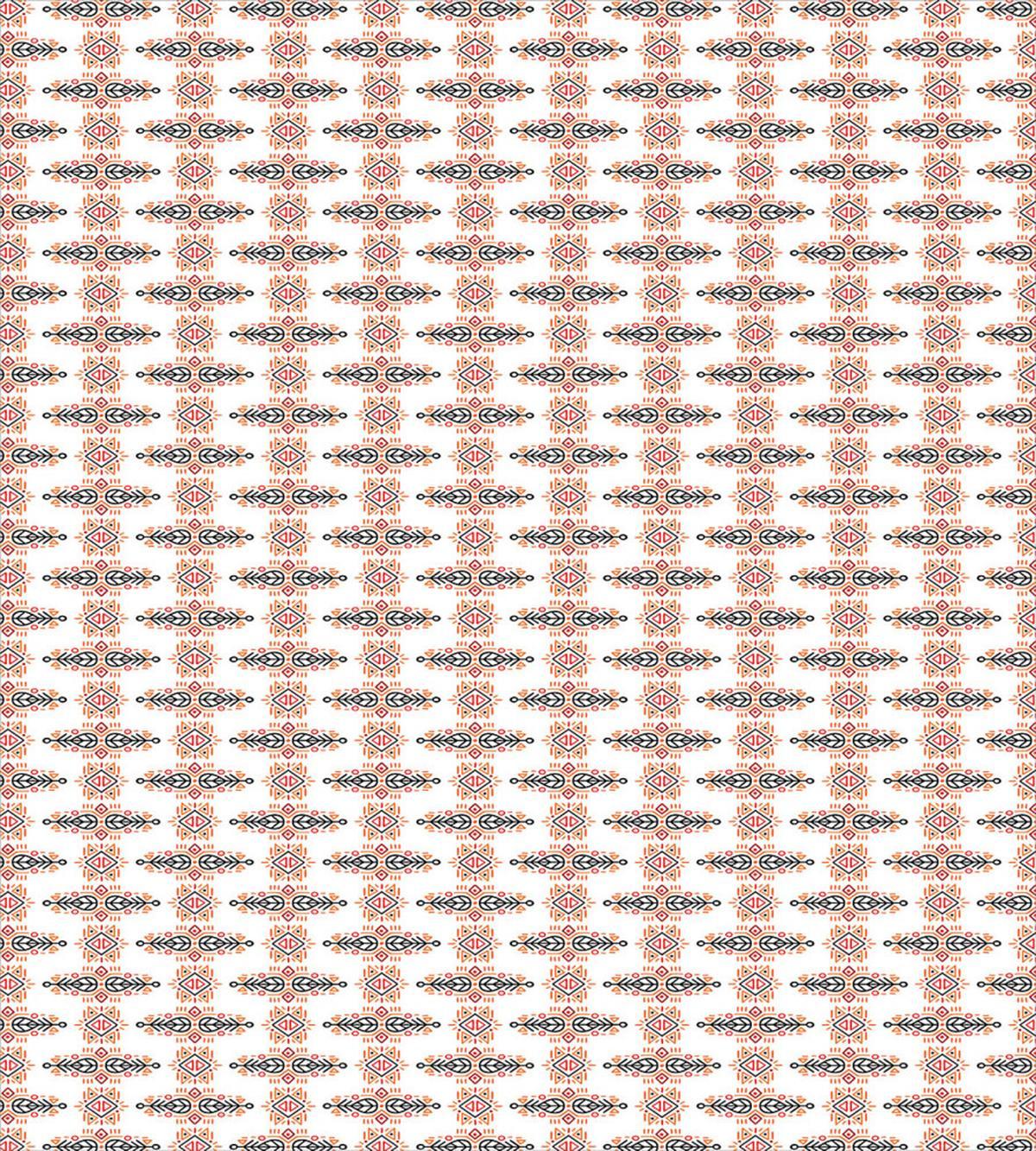 Bohemian Leaves and Triangles — Pattern