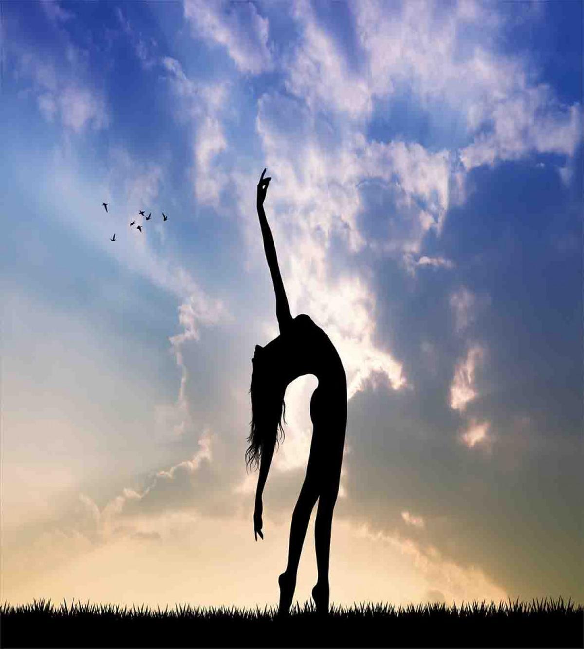 Silhouette Dancing Nature — Pattern