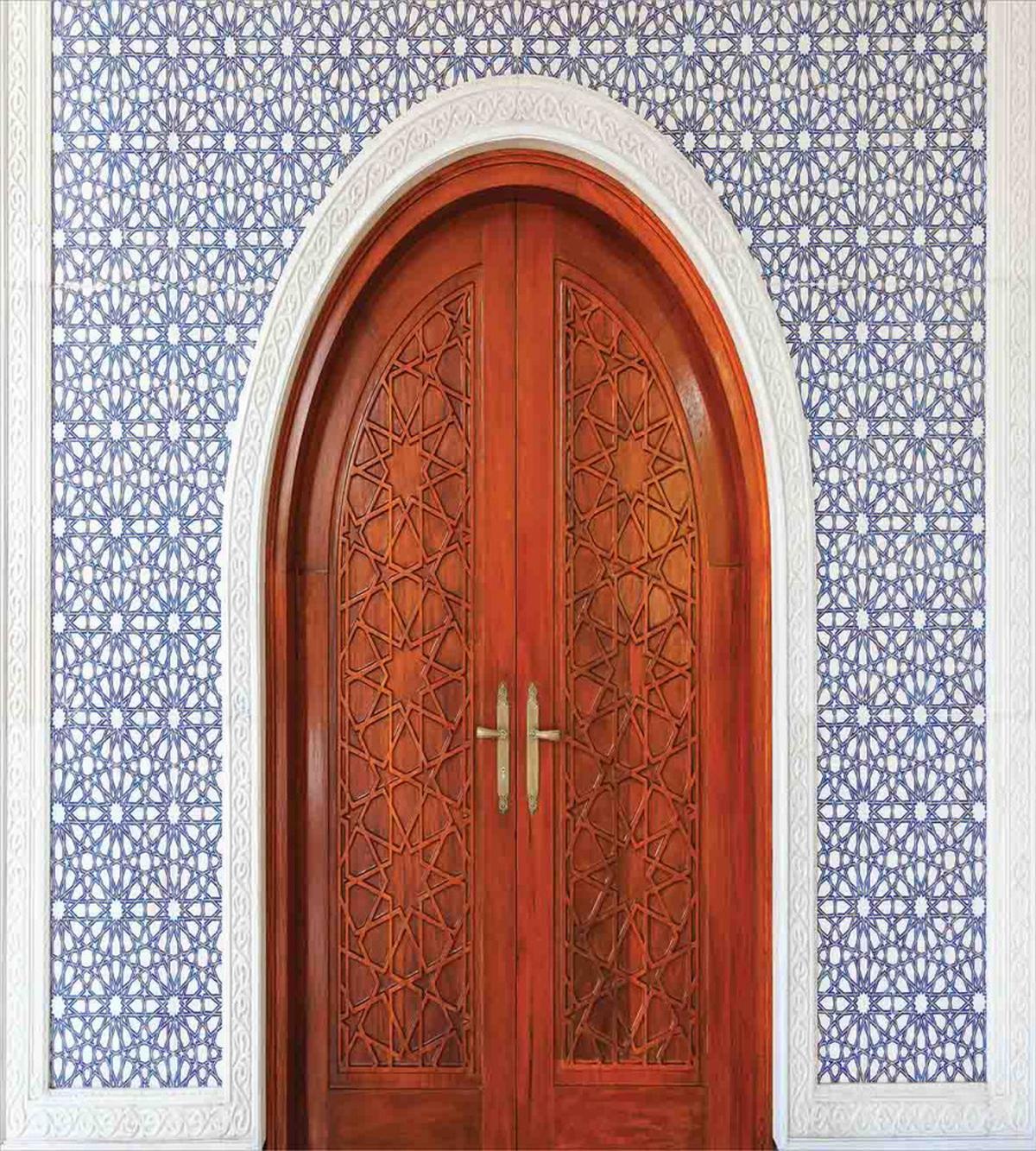 Antique Stars Wooden Door — Pattern