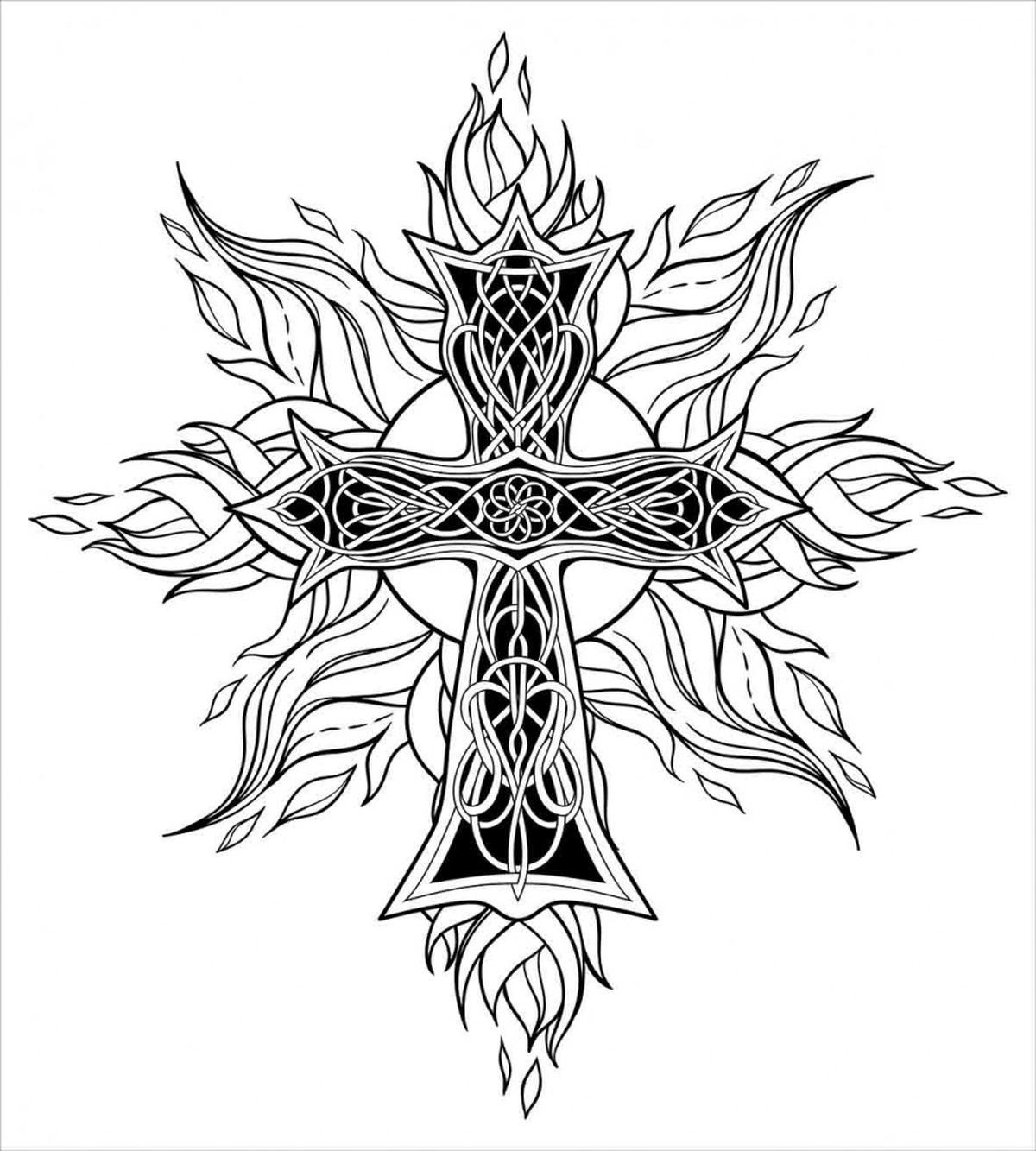 Gothic Flames Shape — Pattern