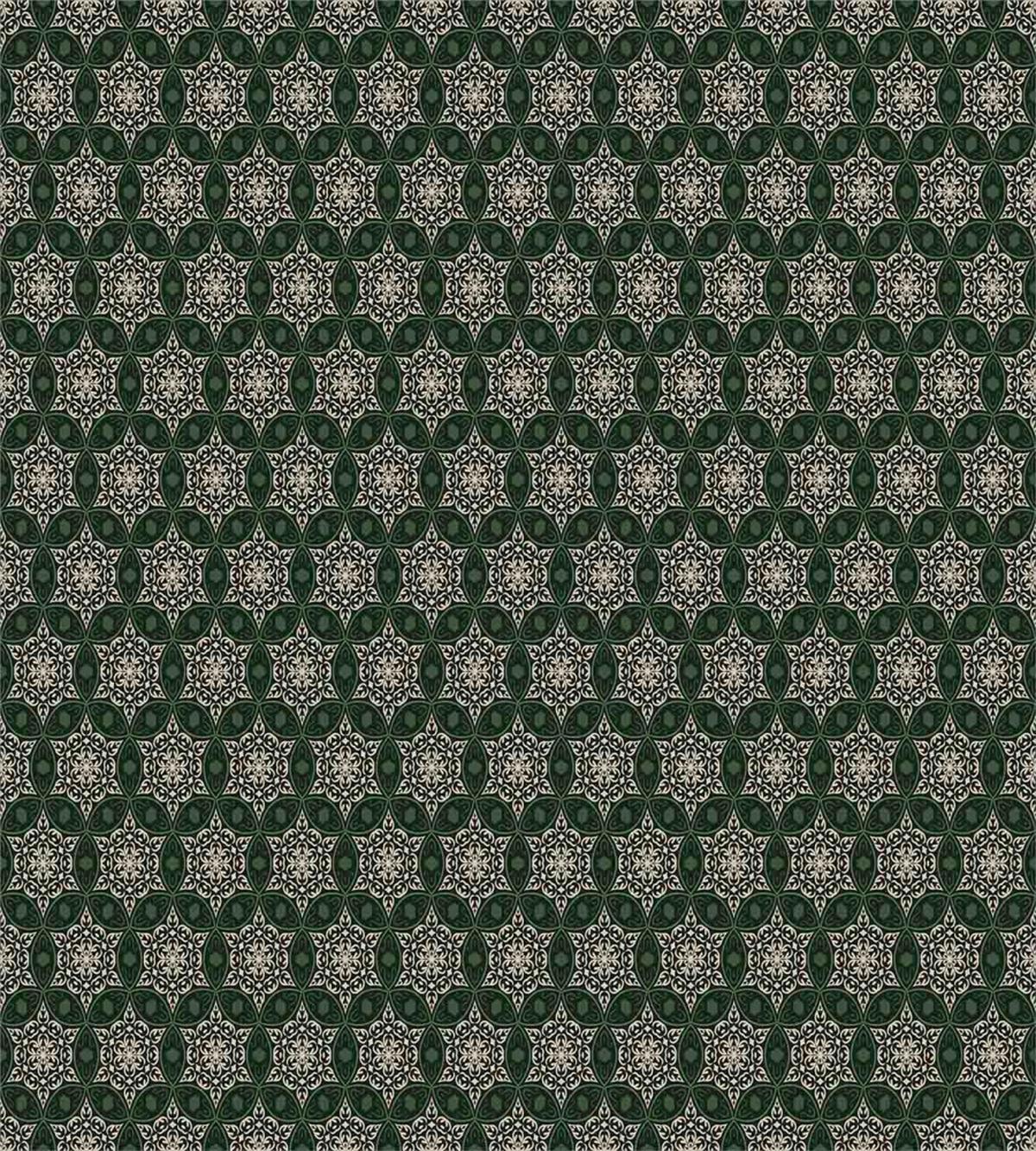 Mosaic Leaf Ornaments — Pattern