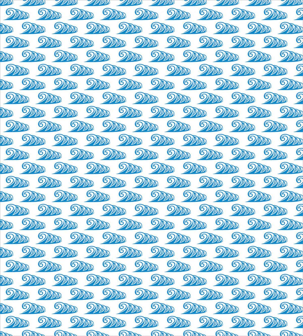 Curling Summer Ocean Waves — Pattern
