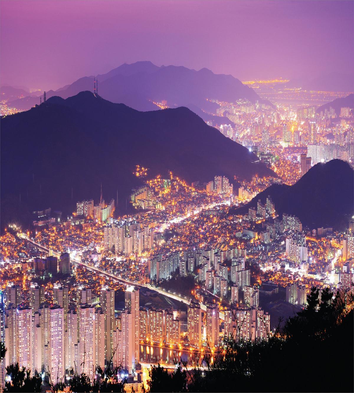Skyline of Busan Korea — Pattern